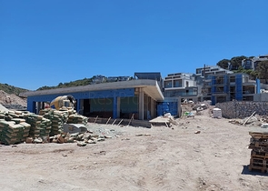 Комплекс современных вилл на берегу Эгейского моря в Бодруме