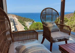 Комплекс современных вилл на берегу Эгейского моря в Бодруме