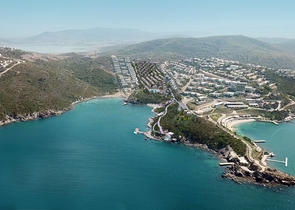 Комплекс современных вилл на берегу Эгейского моря в Бодруме