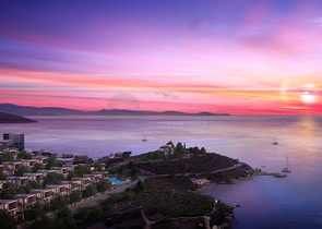 Комплекс современных вилл на берегу Эгейского моря в Бодруме