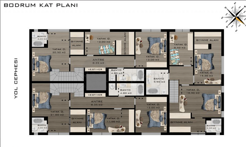 Проект на завершающей стадии строительства в районе Арапсую 