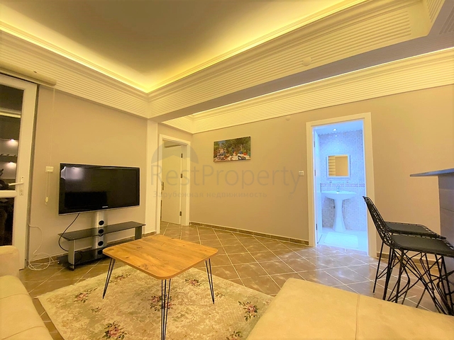 Меблированная квартира рядом с центром Алании с видом на крепость