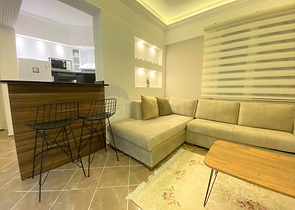 Меблированная квартира рядом с центром Алании с видом на крепость