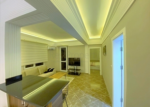 Меблированная квартира рядом с центром Алании с видом на крепость