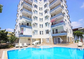 Меблированная квартира рядом с центром Алании с видом на крепость