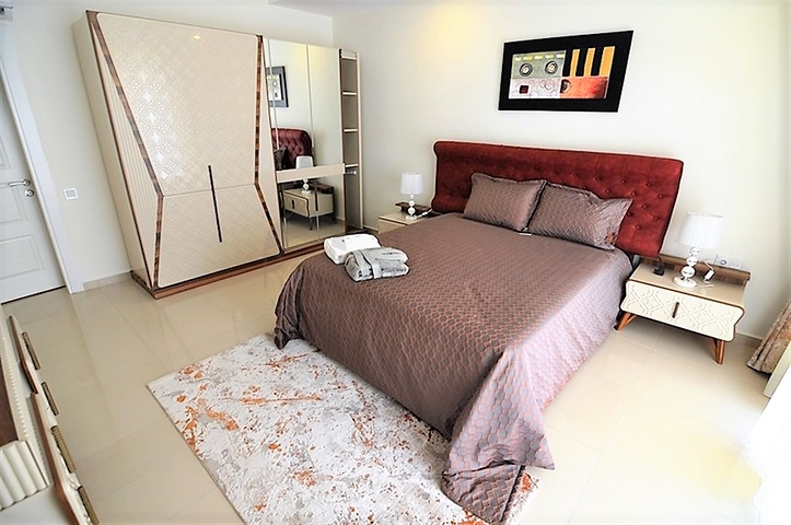 Меблированный пентхаус с тремя спальнями в Каргыджаке