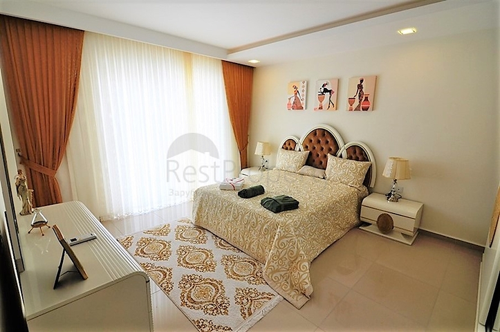 Меблированный пентхаус с тремя спальнями в Каргыджаке