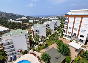 Меблированный пентхаус с тремя спальнями в Каргыджаке