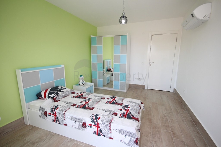 Двухэтажная вилла планировки 3+1 в районе Оба