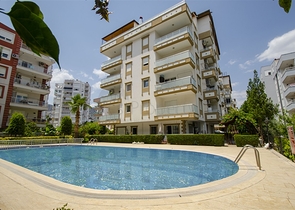 Квартира 1+1 в микрорайоне Лиман Коньяалты 800 м до моря