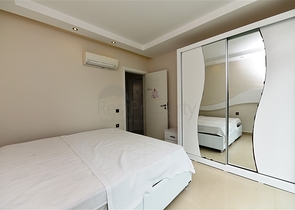 Меблированная квартира с двумя спальными комнатами в районе Каргыджак 