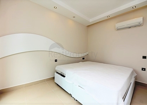 Меблированная квартира с двумя спальными комнатами в районе Каргыджак 