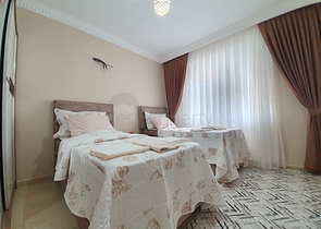 Меблированная квартира с двумя спальнями в Махмутларе