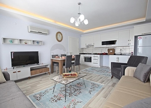 Квартира планировки 1+1 в современном комплексе Махмутлара