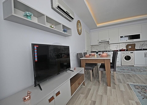 Квартира планировки 1+1 в современном комплексе Махмутлара