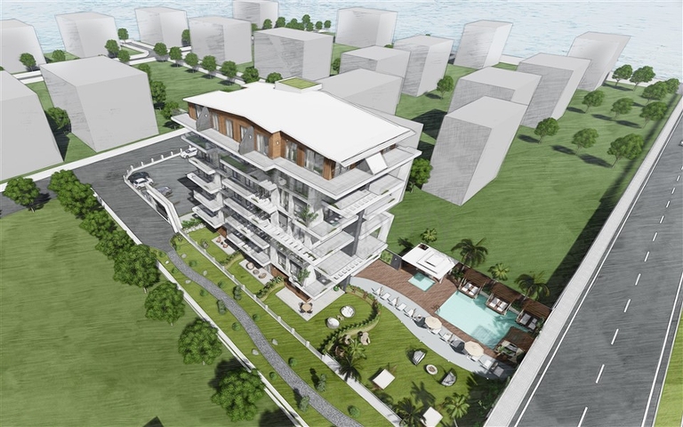 Квартиры планировок 2+1 в новом комплексе Кестеля