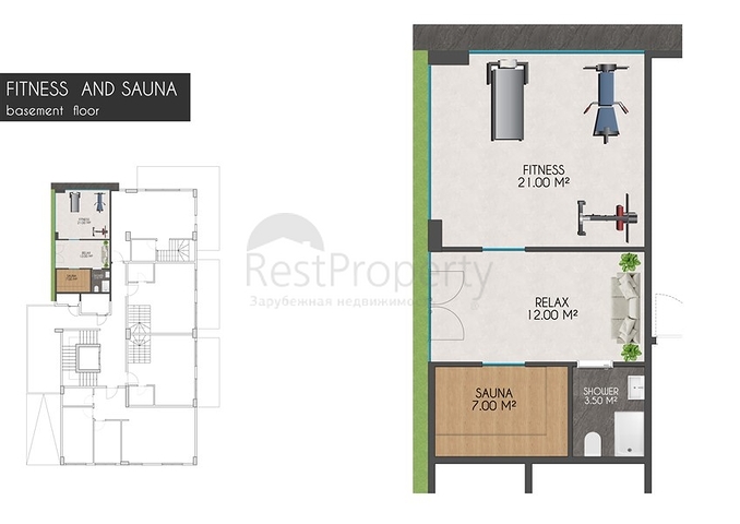 Квартиры планировок 2+1 в новом комплексе Кестеля