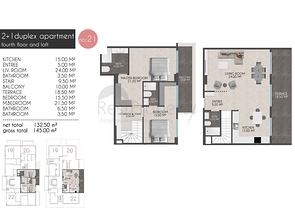 Квартиры планировок 2+1 в новом комплексе Кестеля