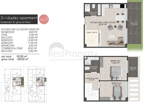 Квартиры планировок 2+1 в новом комплексе Кестеля