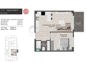 Квартиры планировок 2+1 в новом комплексе Кестеля