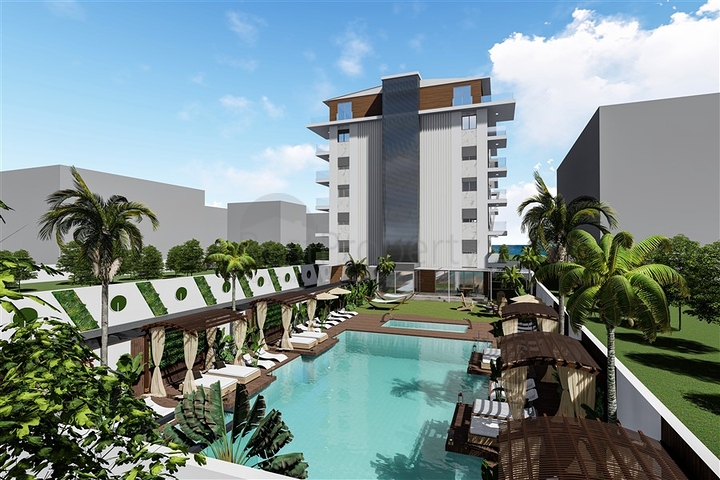 Новый проект в районе Кестель всего в 100 метрах от моря