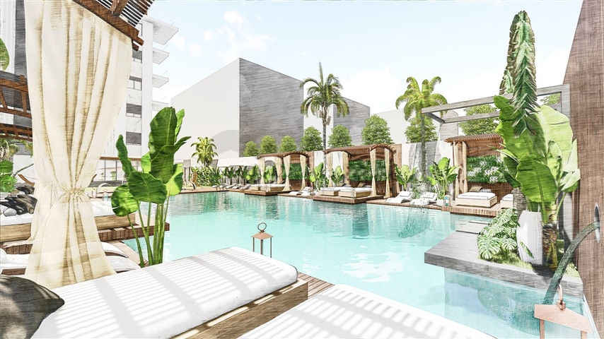 Новый проект в районе Кестель всего в 100 метрах от моря