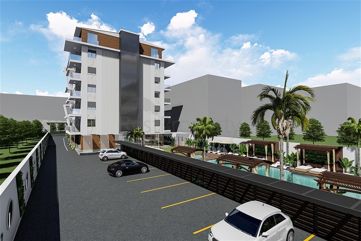 Новый проект в районе Кестель всего в 100 метрах от моря