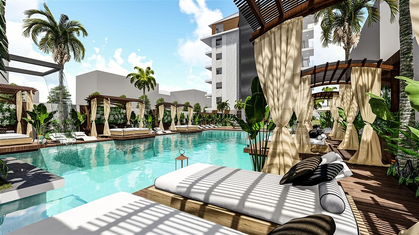 Новый проект в районе Кестель всего в 100 метрах от моря