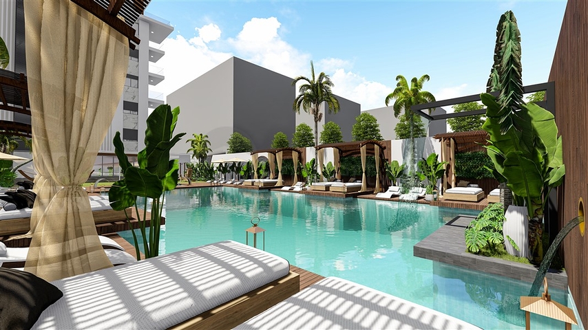 Новый проект в районе Кестель всего в 100 метрах от моря