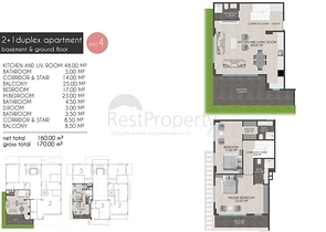 Новый проект в районе Кестель всего в 100 метрах от моря