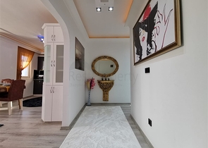 Меблированная квартира с двумя спальнями в Махмутларе