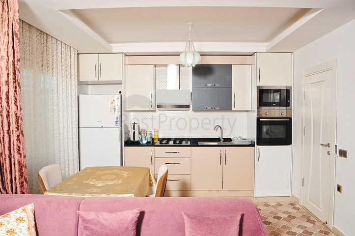 Меблированная квартира планировки 1+1 в Махмутларе