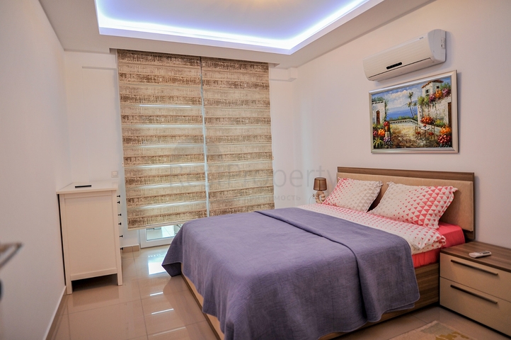 Меблированная квартира с двумя спальнями в районе Оба