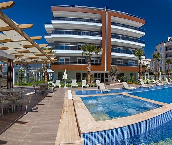 Меблированная квартира с двумя спальнями в районе Оба