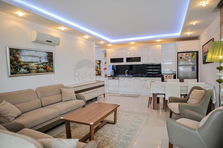 Меблированная квартира с двумя спальнями в районе Оба