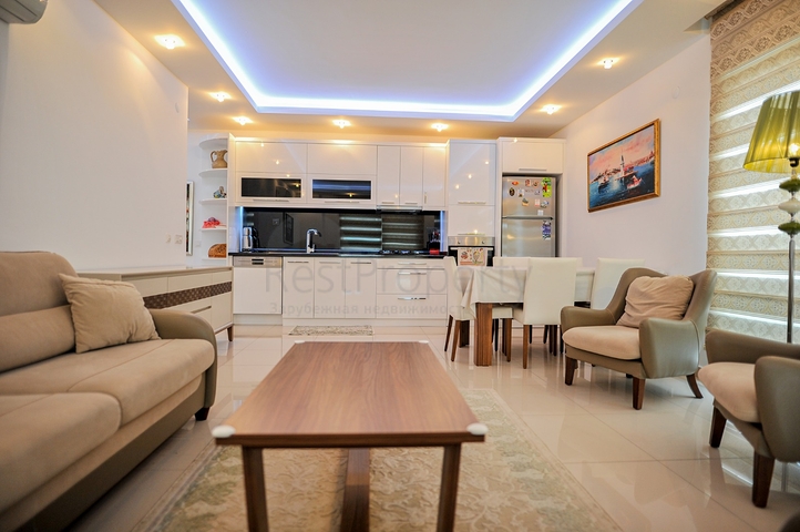 Меблированная квартира с двумя спальнями в районе Оба