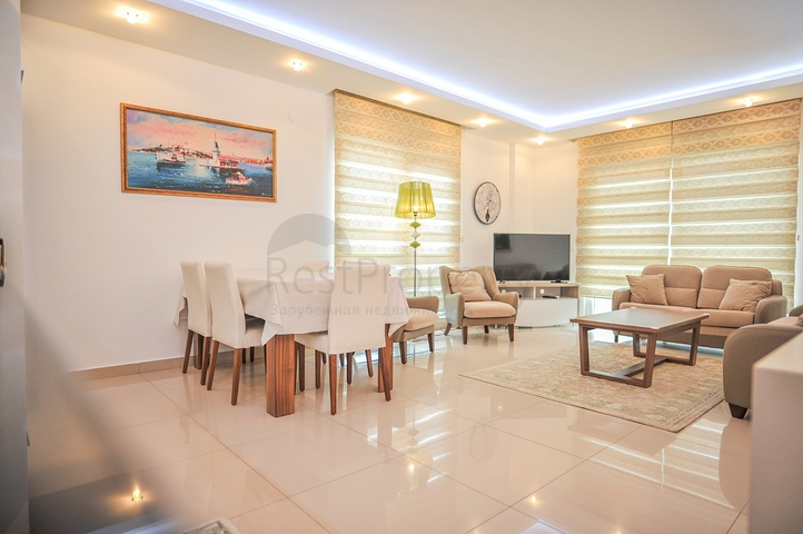 Меблированная квартира с двумя спальнями в районе Оба