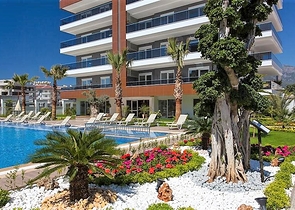 Меблированная квартира с двумя спальнями в районе Оба