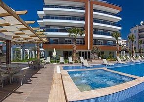 Меблированная квартира с двумя спальнями в районе Оба