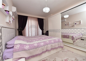 Меблированная квартира планировки 3+1 в Махмутларе