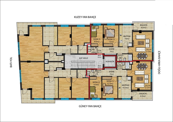 Инвестиционный проект в центре Анталии с беспроцентной рассрочкой
