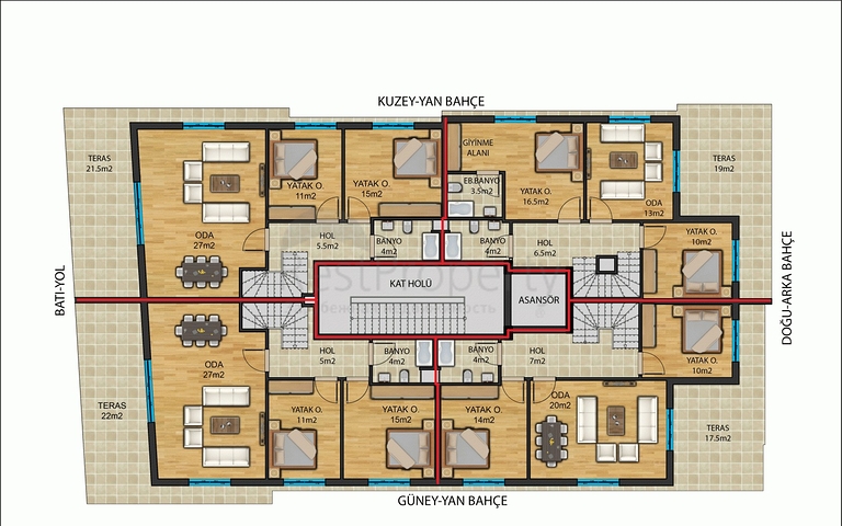 Инвестиционный проект в центре Анталии с беспроцентной рассрочкой