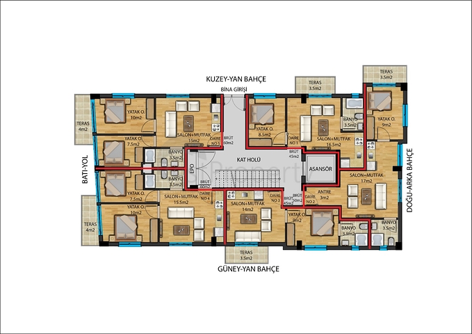 Инвестиционный проект в центре Анталии с беспроцентной рассрочкой