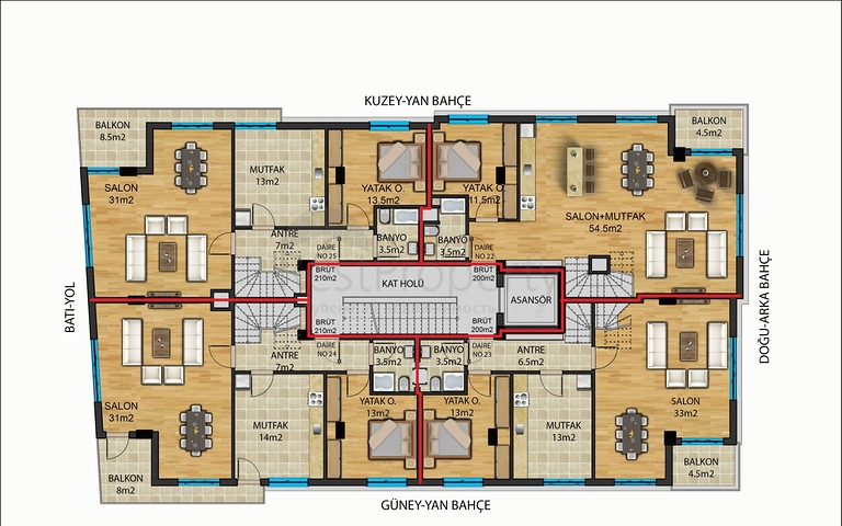 Инвестиционный проект в центре Анталии с беспроцентной рассрочкой