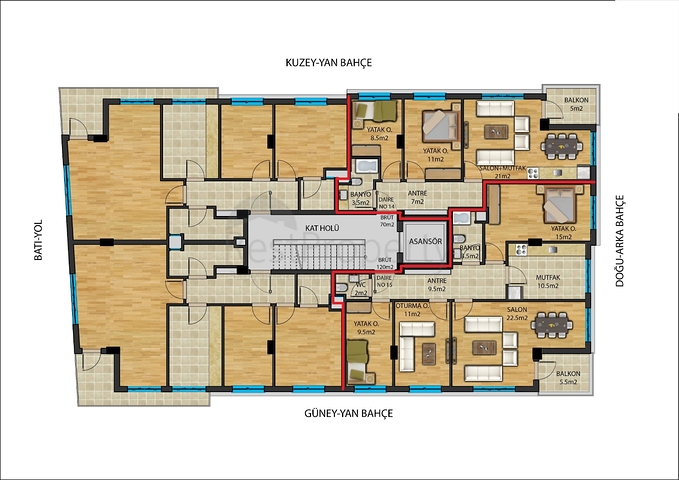 Инвестиционный проект в центре Анталии с беспроцентной рассрочкой