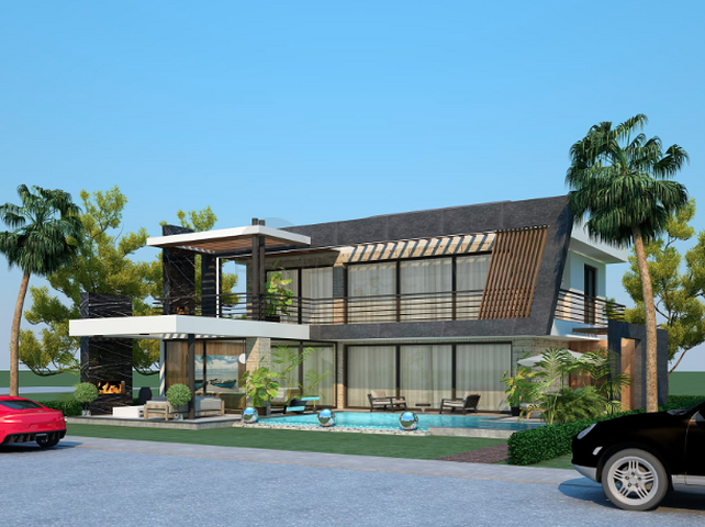 Элитная вилла 4+1 в Чамьюва Кемере 300 м до пляжа