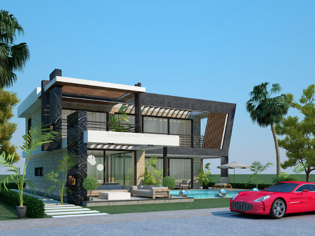 Элитная вилла 4+1 в Чамьюва Кемере 300 м до пляжа