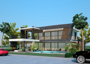 Элитная вилла 4+1 в Чамьюва Кемере 300 м до пляжа