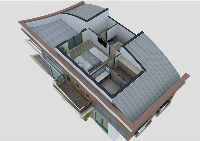 Продажа вилл 6+1 с собственным бассейном и садом в Коньяалты