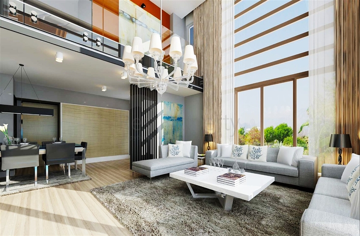 Продажа вилл 6+1 с собственным бассейном и садом в Коньяалты